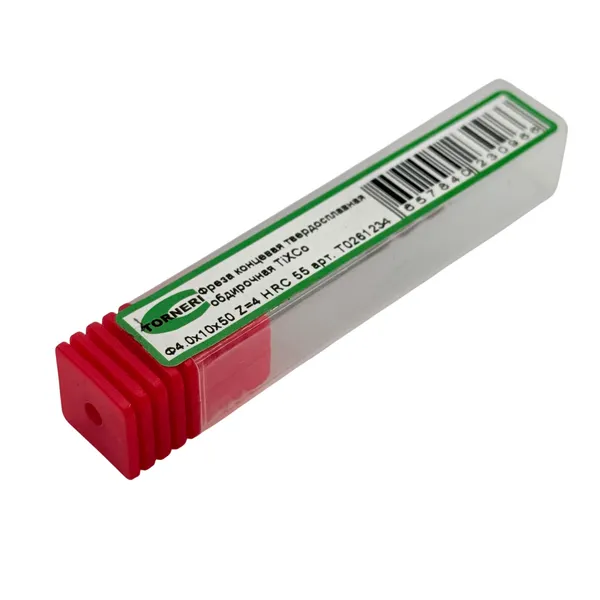 Фреза концевая твердосплавная обдирочная ц/х ф 4.0х10х50 мм z=4, с покрытием TiXCo, HRC 55 t026123  (Фото 2)