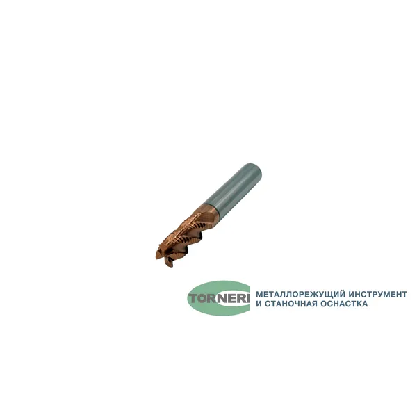 Фрезы твердосплавные t026125 Фреза концевая твердосплавная обдирочная ц/х ф 8.0х20х60 мм z=4, с покрытием TiXCo, HRC 55