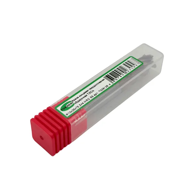 Фреза концевая твердосплавная обдирочная ц/х ф 10х25х75 мм z=4, с покрытием TiXCo, HRC 55 t026126  (Фото 2)