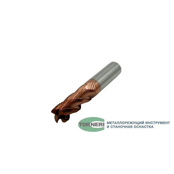 Фреза концевая твердосплавная обдирочная ц/х ф 16х45х100 мм z=4, с покрытием TiXCo, HRC 55 t026129  (Фото 3)