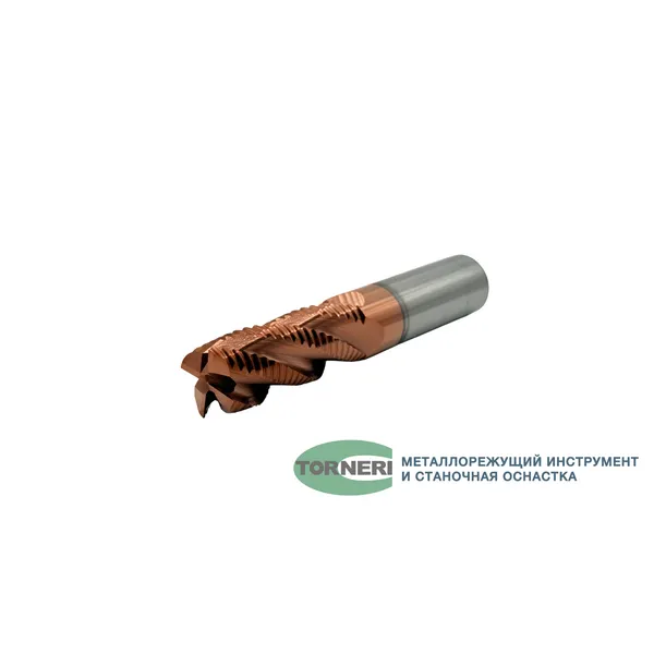 Фрезы твердосплавные t026130 Фреза концевая твердосплавная обдирочная ц/х ф 18х45х100 мм z=4, с покрытием TiXCo, HRC 55