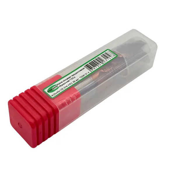 Фреза концевая твердосплавная обдирочная ц/х ф 20х45х100 мм z=4, с покрытием TiXCo, HRC 55 t026131  (Фото 3)