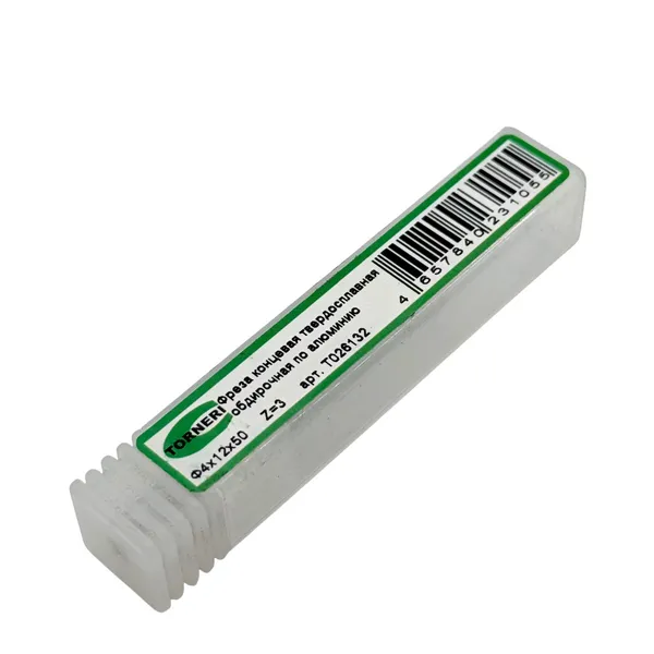 Фреза концевая твердосплавная ц/х ф 4.0х12х50 мм z=3, по алюминию обдирочная t026132  (Фото 2)