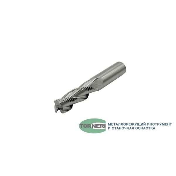 Фреза концевая твердосплавная ц/х ф 12х36х75 мм z=3, по алюминию обдирочная t026136  (Фото 2)