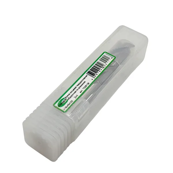 Фреза концевая твердосплавная ц/х ф 16х45х100 мм z=3, по алюминию обдирочная t026138  (Фото 3)