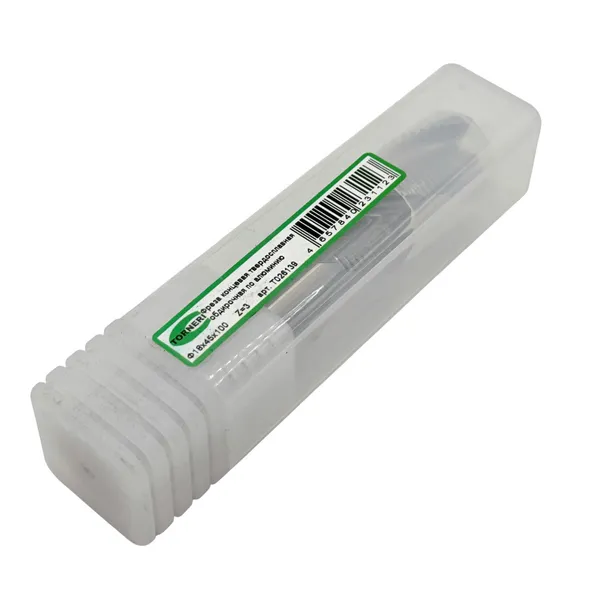 Фреза концевая твердосплавная ц/х ф 18х45х100 мм z=3, по алюминию обдирочная t026139  (Фото 3)