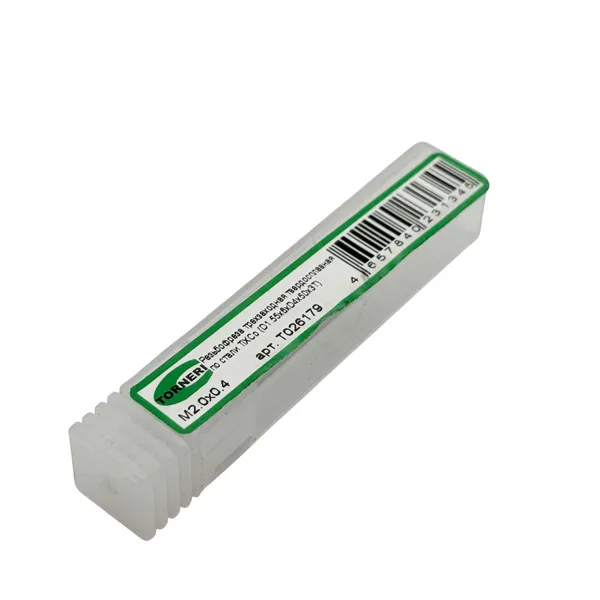 Резьбофреза трехзаходная твердосплавная М 2.0х0.4 (D1.55х6хD4х50х3T) по стали с покрытием TiXCo t026179  (Фото 3)