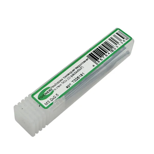 Резьбофреза трехзаходная твердосплавная М 3.0х0.5 (D2.4х6.4хD4х50х3T) по стали с покрытием TiXCo t026181  (Фото 3)