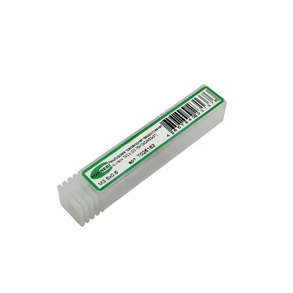 Резьбофреза трехзаходная твердосплавная М 3.5х0.6 (D2.75х7.4хD4х50х3T) по стали с покрытием TiXCo t026182  (Фото 3)