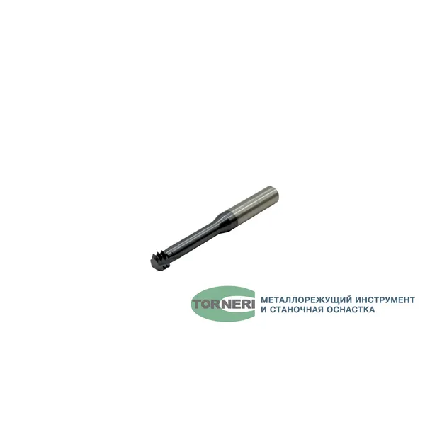 Фрезы твердосплавные t026187 Резьбофреза трехзаходная твердосплавная М 8.0х1.25 (D5.9х16хD6х50х3T) по стали с покрытием TiXCo