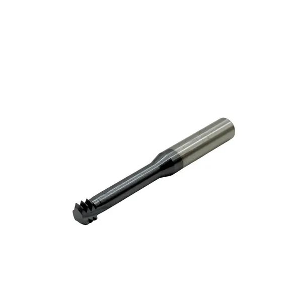 Фрезы твердосплавные t026187 Резьбофреза трехзаходная твердосплавная М 8.0х1.25 (D5.9х16хD6х50х3T) по стали с покрытием TiXCo