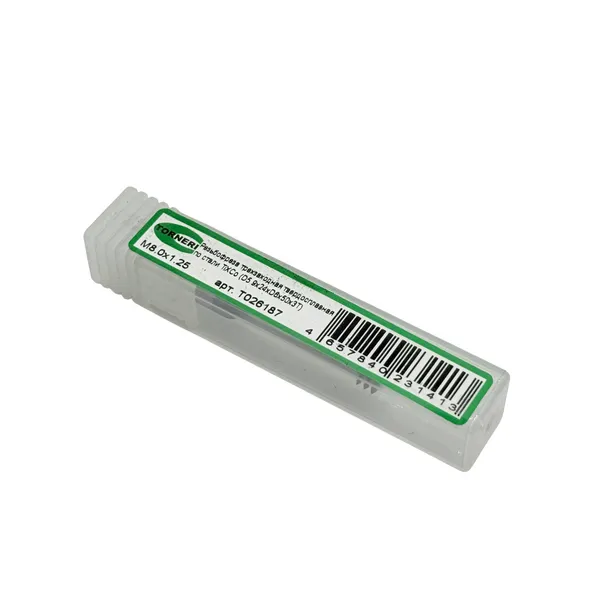 Резьбофреза трехзаходная твердосплавная М 8.0х1.25 (D5.9х16хD6х50х3T) по стали с покрытием TiXCo t026187  (Фото 3)