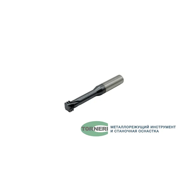 Фрезы твердосплавные t026188 Резьбофреза трехзаходная твердосплавная М 10х1.5 (D7.9х20хD8х60х4T) по стали с покрытием TiXCo
