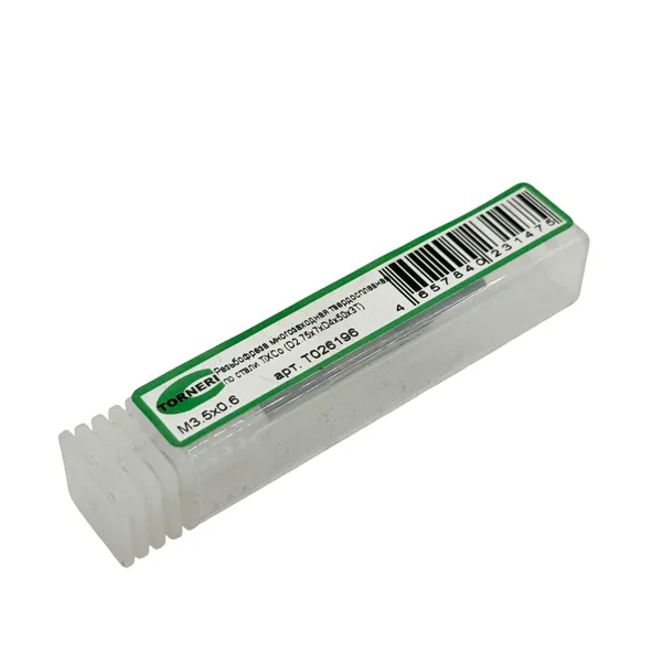 Резьбофреза многозаходная твердосплавная М 3.5х0.6 (D2.75х7хD4х50х3T) по стали с покрытием TiXCo t026196  (Фото 2)