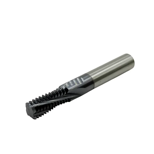 Фрезы твердосплавные t026201 Резьбофреза многозаходная твердосплавная М 10х1.5 (D7.9х20хD8х60х4T) по стали с покрытием TiXCo