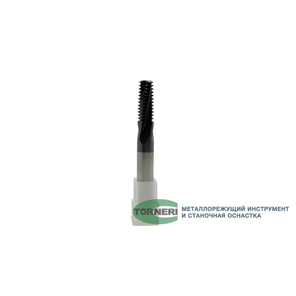 Фрезы твердосплавные t026201 Резьбофреза многозаходная твердосплавная М 10х1.5 (D7.9х20хD8х60х4T) по стали с покрытием TiXCo