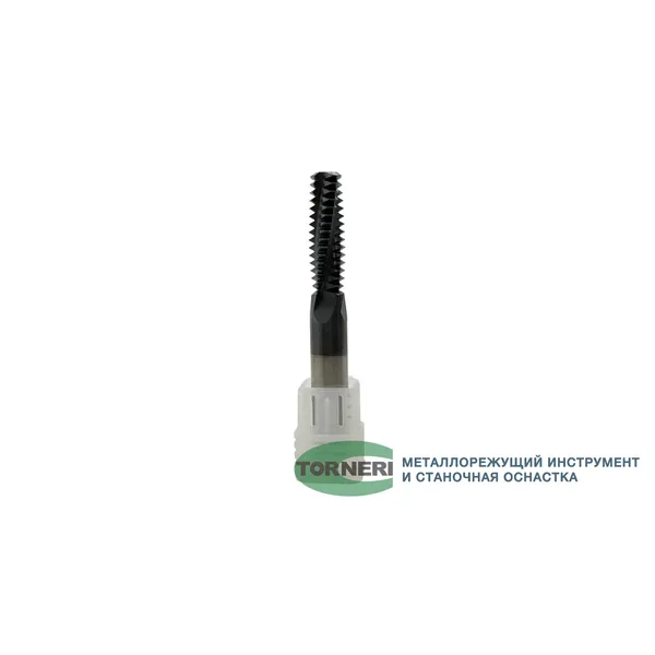 Резьбофреза многозаходная твердосплавная М 14х2.0 (D9.9х30хD10х75х4T) по стали с покрытием TiXCo t026204  (Фото 2)