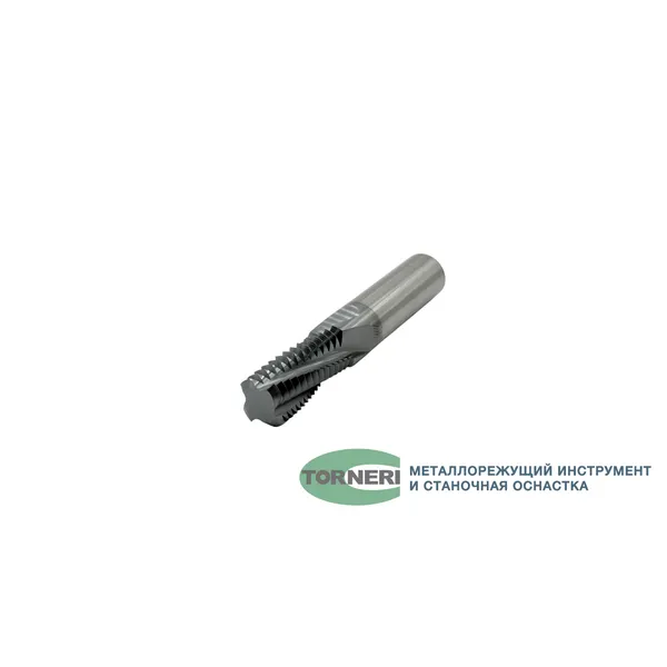 Фрезы твердосплавные t026205 Резьбофреза многозаходная твердосплавная М 16х2.0 (D11.9х30хD12х75х4T) по стали с покрытием TiXCo