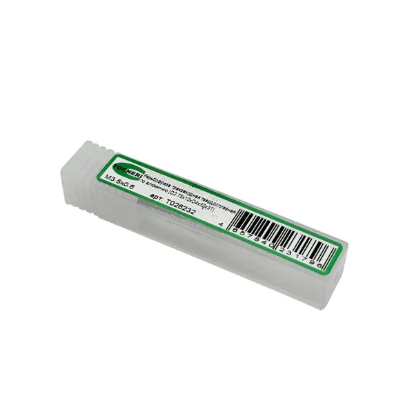 Резьбофреза трехзаходная твердосплавная М 3.5х0.6 (D2.75х7.4хD4х50х3T) по алюминию t026232  (Фото 2)