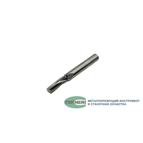 Фрезы твердосплавные t026246 Резьбофреза многозаходная твердосплавная М 8.0х1.25 (D5.9х16хD6х50х3T) по алюминию