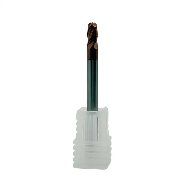 Фрезы твердосплавные t026291 Фреза сферическая твердосплавная ц/х ф 4.0х8х50 мм z=4 по стали, с покрытием TiXCo, HRC 55