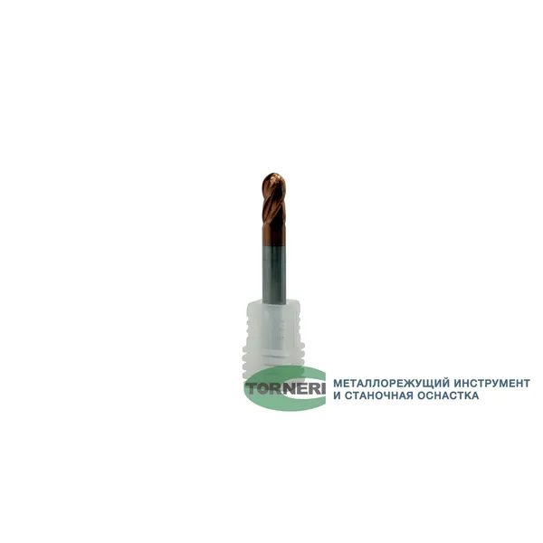 Фреза сферическая твердосплавная ц/х ф 6.0х12х50 мм z=4 по стали, с покрытием TiXCo, HRC 55 t026294  (Фото 2)
