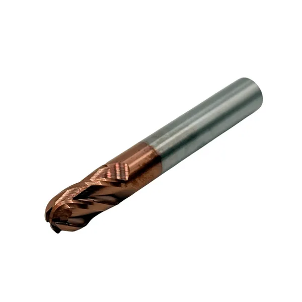 Фреза сферическая твердосплавная ц/х ф 8.0х16х60 мм z=4 по стали, с покрытием TiXCo, HRC 55 t026295  (Фото 3)