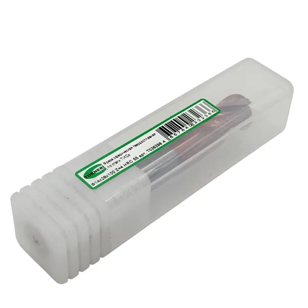 Фреза сферическая твердосплавная ц/х ф 14х28х100 мм z=4 по стали, с покрытием TiXCo, HRC 55 t026298  (Фото 3)