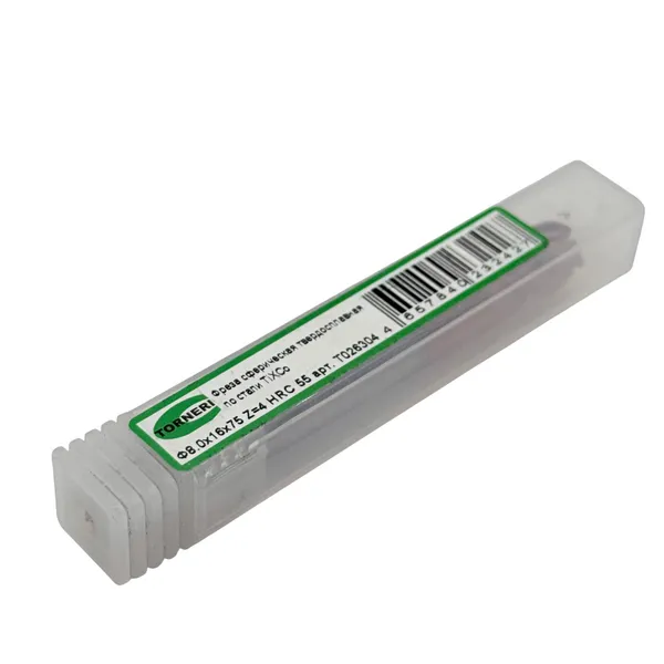 Фреза сферическая твердосплавная ц/х ф 8.0х16x75 мм z=4 по стали, с покрытием TiXCo, HRC 55 t026304  (Фото 3)