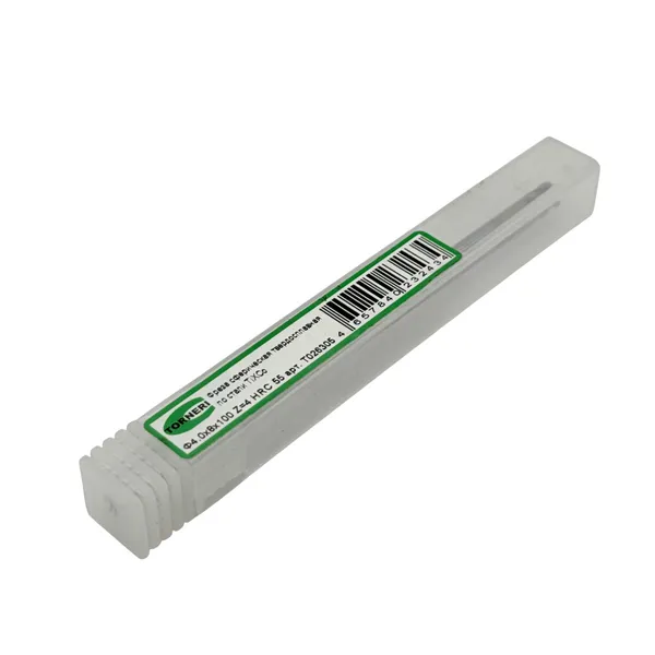 Фреза сферическая твердосплавная ц/х ф 4.0х8х100 мм z=4 по стали, с покрытием TiXCo, HRC 55 t026305  (Фото 2)