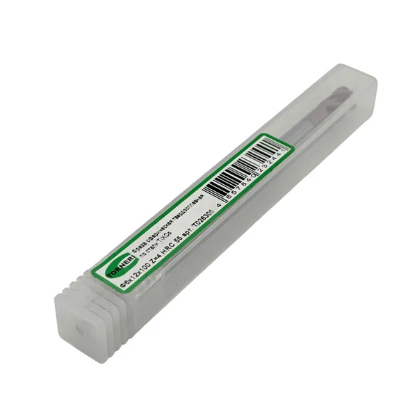 Фреза сферическая твердосплавная ц/х ф 6.0х12х100 мм z=4 по стали, с покрытием TiXCo, HRC 55 t026306  (Фото 2)