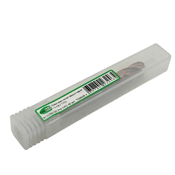 Фреза сферическая твердосплавная ц/х ф 10х20х100 мм z=4 по стали, с покрытием TiXCo, HRC 55 t026308  (Фото 3)