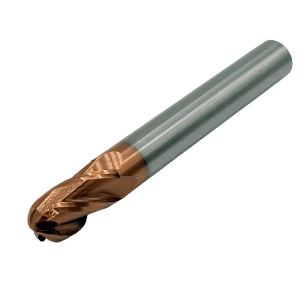 Фреза сферическая твердосплавная ц/х ф 12х24х100 мм z=4 по стали, с покрытием TiXCo, HRC 55 t026309  (Фото 2)