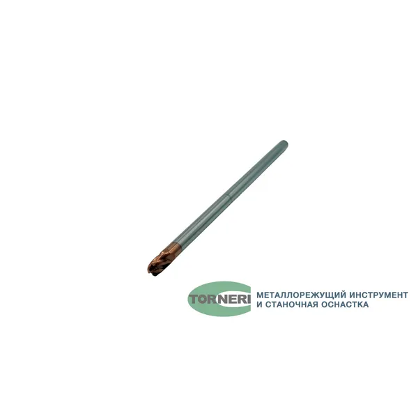 Фреза сферическая твердосплавная ц/х ф 6.0х12х150 мм z=4 по стали, с покрытием TiXCo, HRC 55 t026310  (Фото 3)