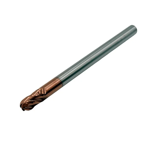 Фреза сферическая твердосплавная ц/х ф 10х20х150 мм z=4 по стали, с покрытием TiXCo, HRC 55 t026312  (Фото 2)