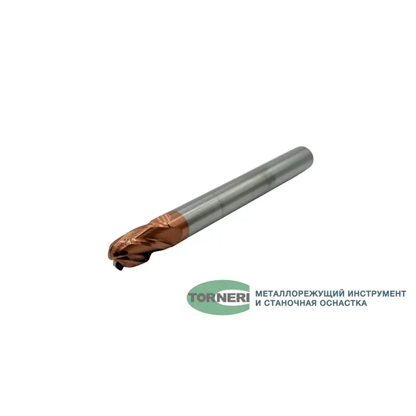 Фреза сферическая твердосплавная ц/х ф 14х28х150 мм z=4 по стали, с покрытием TiXCo, HRC 55 t026314  (Фото 3)