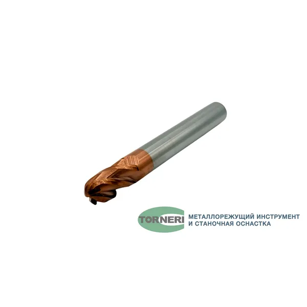 Фреза сферическая твердосплавная ц/х ф 18х36х150 мм z=4 по стали, с покрытием TiXCo, HRC 55 t026316  (Фото 3)