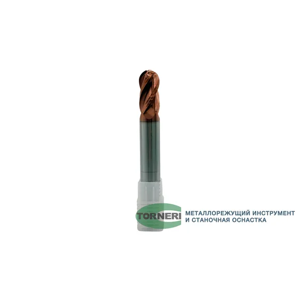 Фреза сферическая твердосплавная ц/х ф 20х40х150 мм z=4 по стали, с покрытием TiXCo, HRC 55 t026317  (Фото 2)