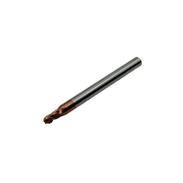 Фреза сферическая твердосплавная ц/х ф 3.0х6х50 мм z=4, хвостовик 4 мм, по стали, с покрытием TiXCo, HRC 55 t026354  (Фото 3)