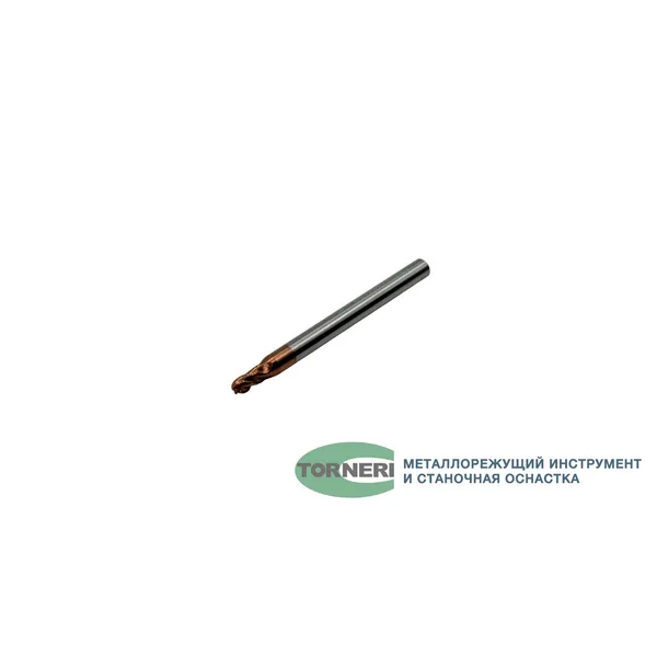 Фреза сферическая твердосплавная ц/х ф 3.0х6х50 мм z=4, хвостовик 4 мм, по стали, с покрытием TiXCo, HRC 55 t026354  (Фото 2)
