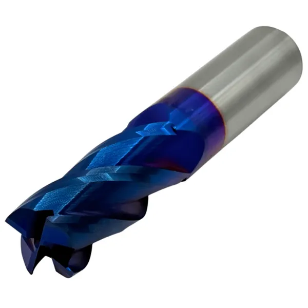 Фрезы твердосплавные t029371 Фреза концевая твердосплавная ц/х ф 2.5х7х50 мм z=4, хвостовик 4 мм, с покрытием nACo-blue, HRC 65