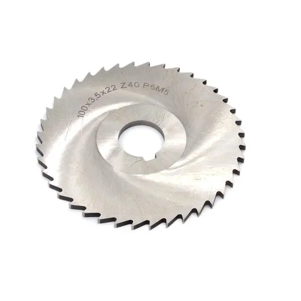 Фреза дисковая отрезная ф 100х3.0х27 мм Р6М5 z=40 отрезной зуб, cо ступицей, c ш/п 043115  (Фото 2)