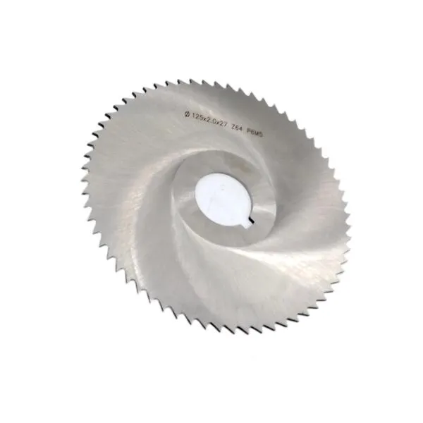 Фреза дисковая отрезная ф 125х2.0х27 мм Р6М5 z=64 прорезной зуб, со ступицей, с ш/п 043118  (Фото 1)