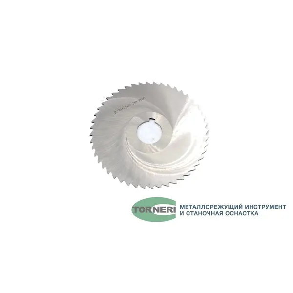 Фреза дисковая отрезная ф 125х2.5х27 мм Р6М5 z=48 прорезной зуб, со ступицей, с ш/п 043119  (Фото 3)