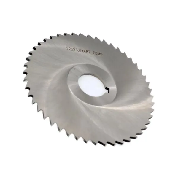 Фреза дисковая отрезная ф 125х3.0х27 мм Р6М5 z=48 прорезной зуб, со ступицей, с ш/п 043120  (Фото 2)