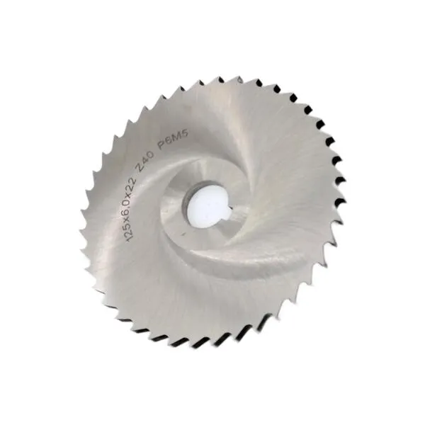 Фреза дисковая отрезная ф 125х6.0х22 мм Р6М5 z=40 прорезной зуб, cо ступицей, c ш/п 044211  (Фото 3)