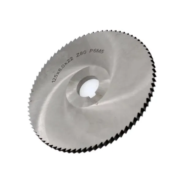 Фреза дисковая отрезная ф 125х6.0х22 мм Р6М5 z=80 прорезной зуб, cо ступицей, c ш/п 044212  (Фото 2)