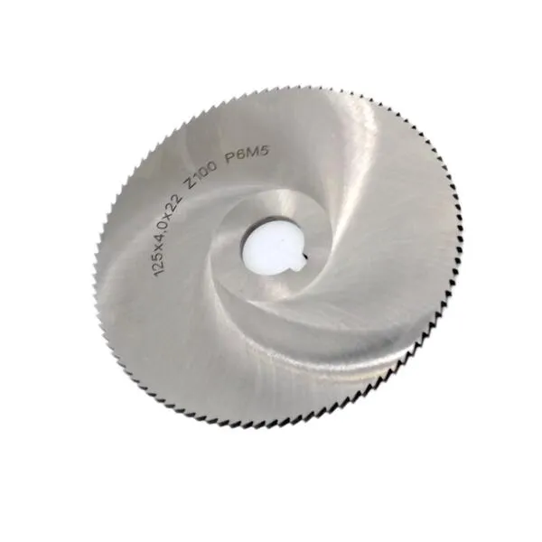 Фреза дисковая отрезная ф 125х4.0х22 мм Р6М5 z=100 прорезной зуб, cо ступицей, c ш/п 044213  (Фото 3)