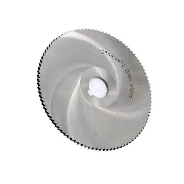 Фреза дисковая отрезная ф 125х4.0х22 мм Р6М5 z=100 прорезной зуб, cо ступицей, c ш/п 044213  (Фото 2)