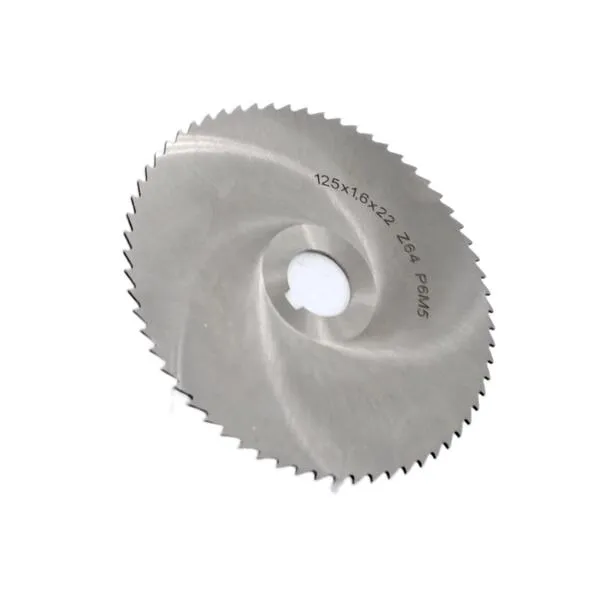 Фреза дисковая отрезная ф 125х1.6х22 мм Р6М5 z=64 прорезной зуб, cо ступицей, c ш/п 044215  (Фото 3)